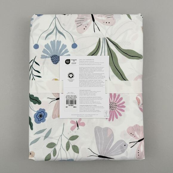 Pottery Barn Kids Wildflower Butterfly Duvet Cover FULL / QUEEN Organic Floral - Picture 4 of 8